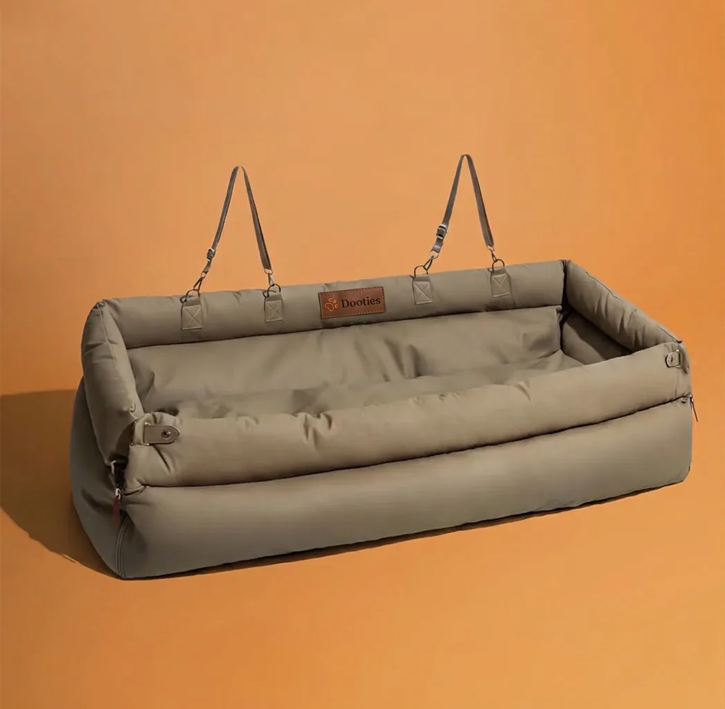 Urban Voyager dog car seat in khaki
