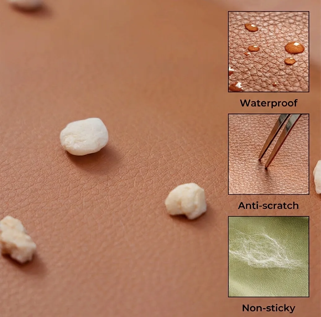 Waterproof, anti-scratch and non-sticky fabric