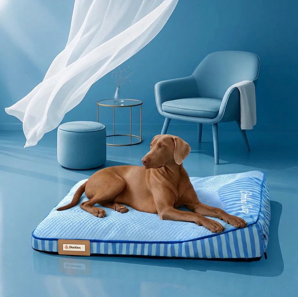 Extra large cooling rectangle orthopedic dog bed