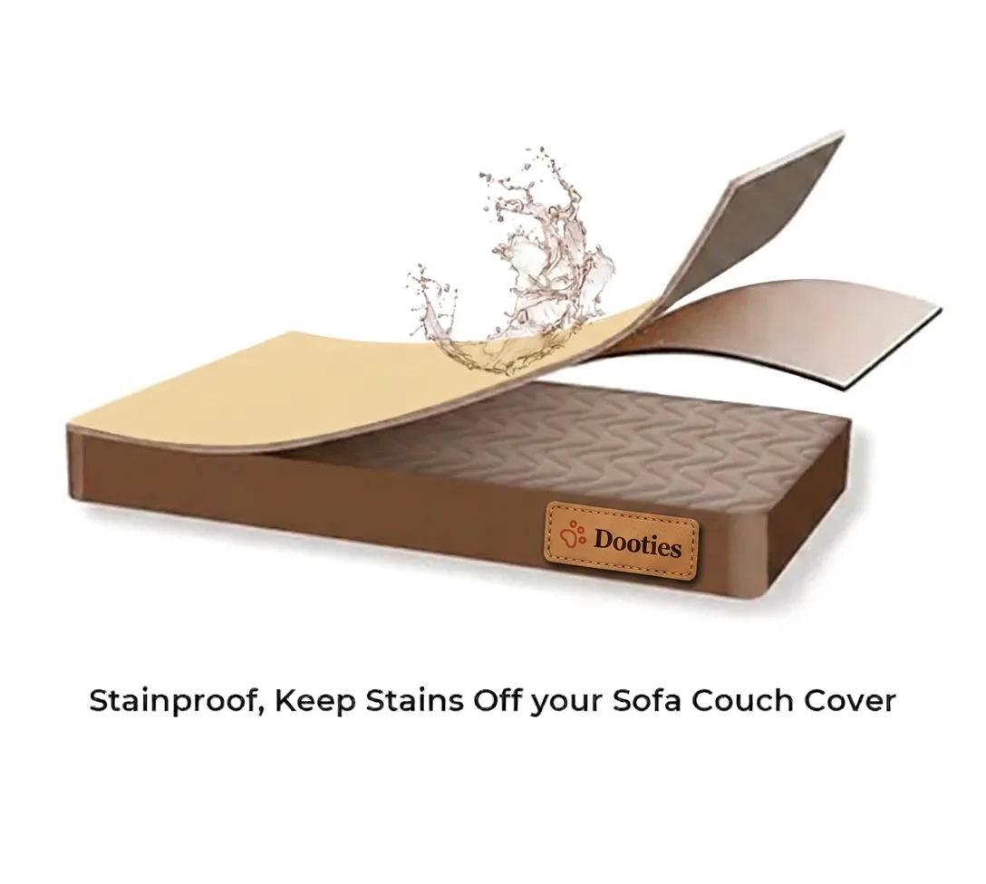 Stainproof couch cover layer graphic
